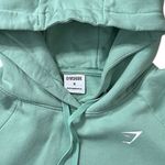 Gymshark  Training Oversized Crest Logo Hoodie Sweatshirt Green Size Medium Photo 5