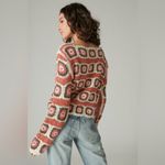 Lucky Brand Geo Crochet Cardigan Size L New w/Tag $149 Photo 2