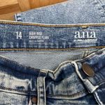 a.n.a . High Rise Cropped Flare Jeans in Medium Cosmic Blue Size 14 NWT Photo 13