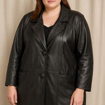 Preston & York  Classic Black Leather Jacket Photo 0