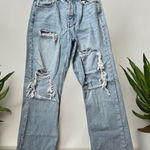 Aeropostale  Light Wash Distressed 90’s Baggy Jeans Size 2 Photo 0