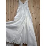 Lulus NWT Blissfully Beloved Ivory Backless A-Line Bow Maxi Dress Bridal Size M Photo 4