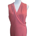 Tahari ASL Faux Wrap Sheath Dress Victorian Rose Photo 2