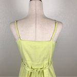 Banana Republic  light yellow button up belted linen blend strappy sundress 6 Photo 5