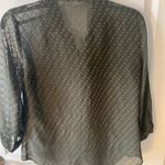 Krass&co NY& forest green polka blouse Photo 6