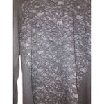 Skies Are Blue  Black Polyester Blouse Long Sleeves Lace Inlay Front Medium Photo 2