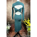 Skin Worldwide Mariana Cut Out Dress Moss Green Size S Photo 13