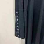 Comfy USA Tunic Top Women Large Black Long Sleeve Button Cuff High Low Lagenlook Photo 3