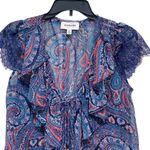 Highline  Collective Women’s Small Petite Paisley See Through Light Weight Blouse Photo 4