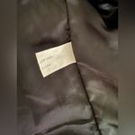 Preston & York Vtg 80s Leather Coat sz M BLack Embossed Paisley Suede Modern Photo 14