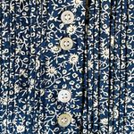 Doen Asheville Maxi Dress Organic Cotton Blue Cottage Daisy Floral Small EUC Photo 4