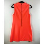 Alice + Olivia Alice Olivia Womens Dress Neon Coley Shift Crewneck Mini A Line Zip Back Size 2 Photo 3