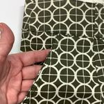 Fossil  3.5" Shorts Army Green White Geometric Pattern Size 10 Photo 4