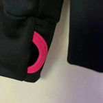 PINK - Victoria's Secret Hoodie with thumb holes Black/Pink Womens Size Medium Photo 3