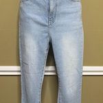 Simple Society Women’s Stretch Cropped Bellbottom Jeans Blue Size 27 Photo 0