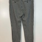 Anthropologie Anthropolgie Essential Crop Gingham Cuffed Pants Black/White Size 6 Photo 5