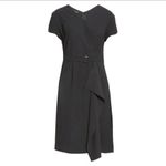Ming Wang  Belted Faux Wrap Dress Photo 1