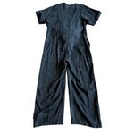 Loup Short Sleeve Jumpsuit Black Grey Cutout Belted Waist Wide Leg Size XS Women Photo 6
