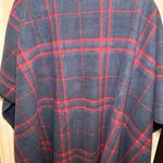 Ike Behar Red and Navy Plaid shawl Photo 7