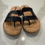 Korks NWOT Nyla Flat SlipOn Sandals Womens 9M Black Comfort Summer Chic Vacation Size 9 Photo 3