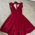 Lulus Dark Red Skater Dress Photo 1