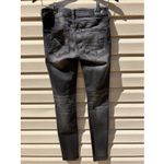 American Eagle  Women's Size 4 Jeans Jegging Super Stretch Black Distressed Photo 5