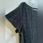 Connected Apparel Vintage 90s  Crinkled Blouse – Black – Women’s Size L Photo 2