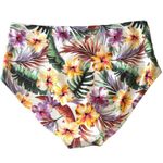 California Sunshine  Bikini Set Crossback High Rise Piping Floral Purple 1X Photo 10