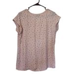 Worthington Size Medium M Light Pink Polka Dot Blouse Career Top Business Photo 1