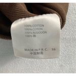 Brandy Melville Womens Brown Caroline Short Sleeve Button Front Collared Top OS Photo 5