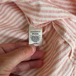 Sundance  Julia Red Smocked Top Elastic Cuffs V-Neck Size Medium Shirt Babydoll Photo 5