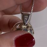 STERLING SILVER 925 ORB SHAPED PHOTO HOLDER CHARM AND CHAIN Photo 7