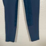 Kerrits Women L Blue Equestrian Riding Pants Ultrasuede Patches Leggings Photo 1