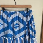 Lemlem  Aztec Print Faux Wrap Ruffle Mini Stripe Skirt Photo 1