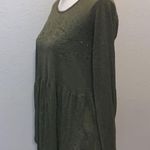 Xhilaration  green lace sheer front long sleeve top Photo 2
