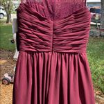 Camille La Vie Camille Prom/Evening Wine Lace Dress Size 14 Photo 3