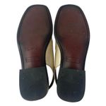 Franco Sarto Giada Cream White Leather Slingback Buckle Loafer Heels Shoes Sz 9M Photo 3