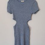 Blue cutout sweater dress Photo 0