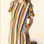Orange Creek  arlo stripe dress M Photo 3