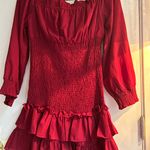 Princess Polly Flinders Burgundy Mini Dress Photo 1
