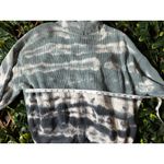 yfb Blue White Tie Dye Distressed Mock Neck Sweater Size Small Photo 4