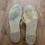 Jack Rogers  Brown Leather Sandals with Gold Accents Photo 1