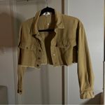 Light brown cropped overshirt Photo 1