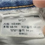 Levi's  501 Cut-Off Shorts Women's 27 Blue Denim Distressed‎ Original Fit Beach Photo 2