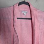 kim rogers  Pink Cable Knit Open Front Cardigan NWT Photo 1