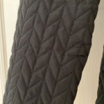 BCBGeneration  Black Quilted Silver Hardware Lined‎ Parka Hooded Size XS Jacket Photo 2