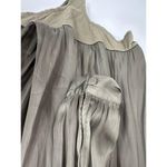 Reset Olive Green Satin Long Sleeve Wren Bodysuit Flowy Loose Women L NWT Size L Photo 4