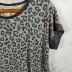 Lucky Brand  Gray Animal Print Pajama Shirt Photo 1