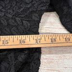 Motherhood Maternity  Black Lace Velvet Belted Fit Flare Dress Small Photo 5