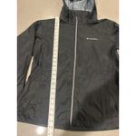 Columbia Women Lightweight Hooded Rain Jacket Black Size Large Water Resistant Photo 1